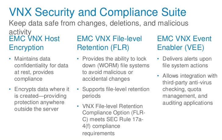 نرم افزار VNX Secuirty and Compliance Suite