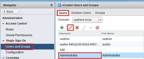 تغییر پسورد vCenter SSO Administrator در vSphere 6.5