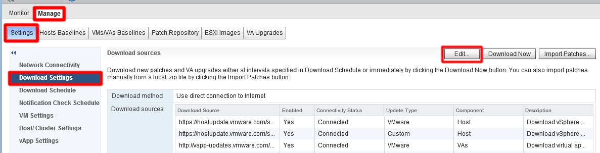 نصب درایورهای HP در هاست ESXi با استفاده از VMware Update Manager
