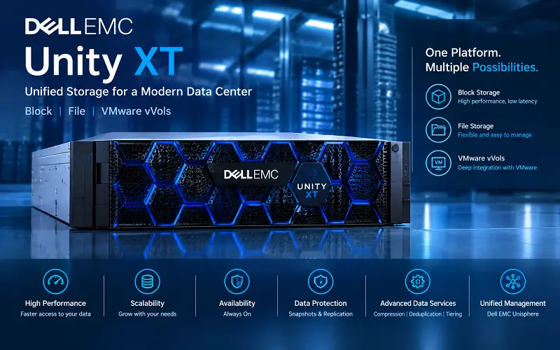 استوریج Dell EMC Unity XT چیست؟ معرفی Unified Storage و مدل‌ها